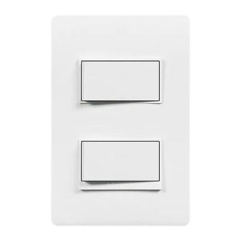 Interruptor Doble Cortacorriente Luz De Pared Blanco