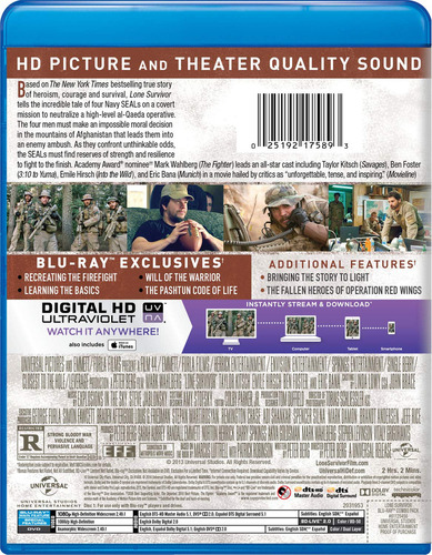Blu-ray + DVD Lonve Survivor / El Sobreviviente