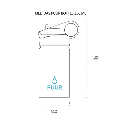 Botella Térmica Puur Bottle Dino 350 Ml