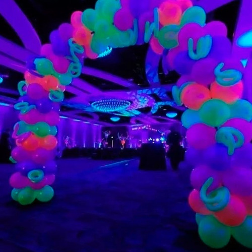 Globos Latex Fluorente Neón 9 Pulgadas 100 Unidades