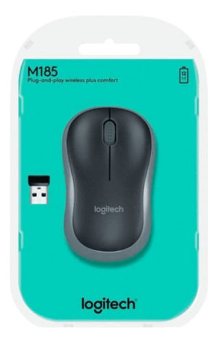 Mouse Logitech M185 Inalámbrico Plomo | 910-002225
