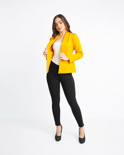 Blazer Cuello Esmoquin De Un Botón Verona02 Stretch