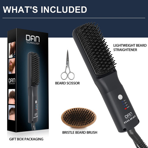Kit De Estilo De Escova De Barba Portátil Para Homens 3...