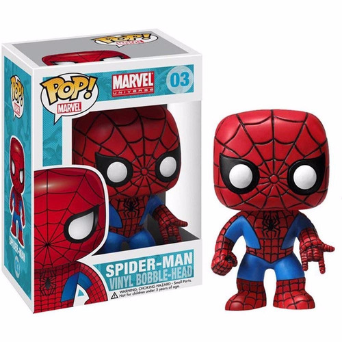 Funko Pop 03 - Spiderman - Marvel 100% Original Nuevo !!