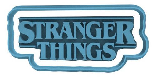 1275 Logo Stranger Things Cortante Para Galletas