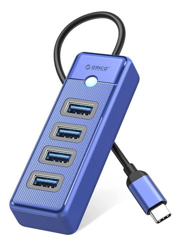 Hub Usb 4 Puertos Usb-c Otg Windows Pc Portable 5gbps