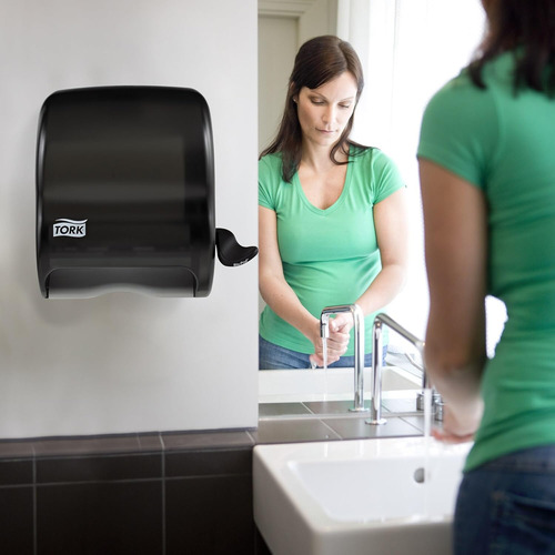 Dispensador De Toallas De Mano De Papel Tork Smoke H21, Hig.