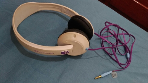 Fone Skullcandy Branco/roxo Spectrum Sound