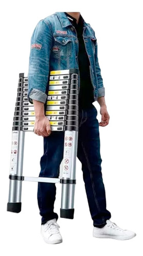Portable Telescopic Aluminum Telescopic Ladder 2m
