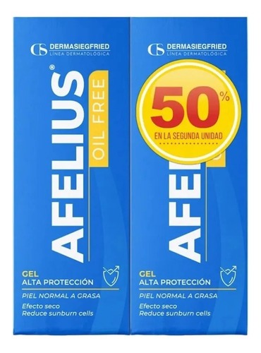 Protector Solar Afelius Oil X 2 - g a $1542