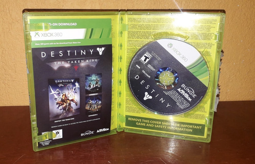Juego Destiny: The Taken King Legendary Edition Xbox 360 (Usado)