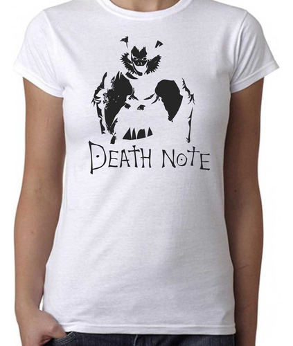 Remera Mujer Death Note 100% Algodón Calidad Premium 10