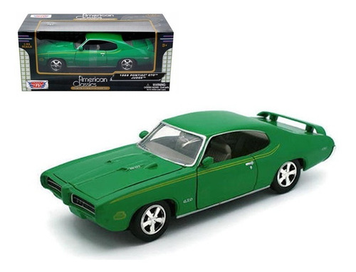 1969 Pontiac Gto Judge Timeless Legends Motor Max 1/24 Color Verde Lima
