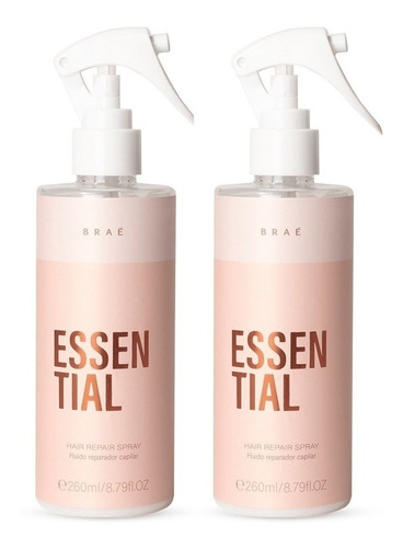 Essential Braé Fluído Reparador Spray Kit 2 Unidades X 260ml