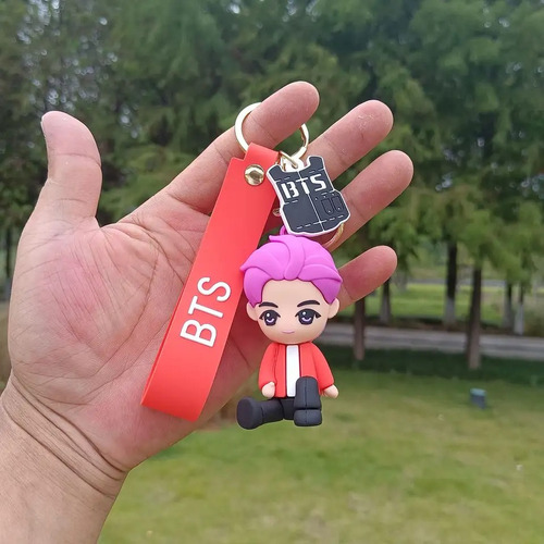 Llaveros Bts Kpop 3d - Paquete De 7 Dorado