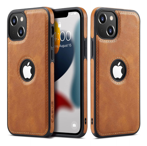 Funda Delgada Cuero Vegano Primera Calidad Para iPhone 13