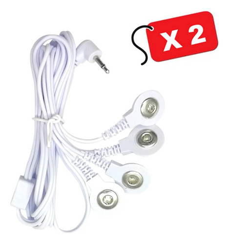 Cable Electrodo 4x1 Con Plug 2.5mm Para Tens Ems