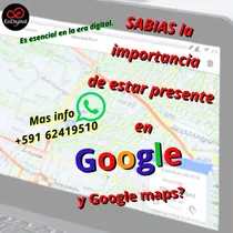 Comprar Posicionamiento En Google My Business/google Maps