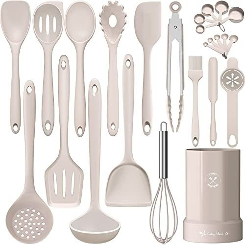 Juegos De Utensilios - Silicone Kitchen Cooking Utensil Set,