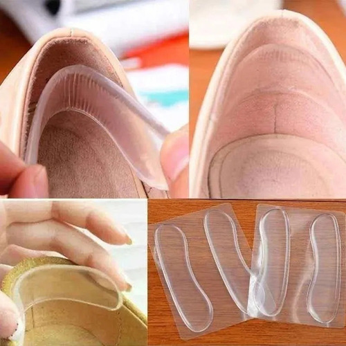 4 Pares De 2 Tiras Gel Silicona Protección Talón Zapatos