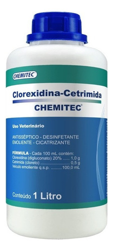 Clorexidina 20% Cetrimida  Desinfetante Antisséptico 1 Litro