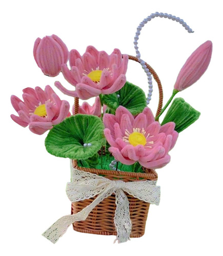 Material De Cesta De Flores Artesanal, Hecha A Mano, Adorno