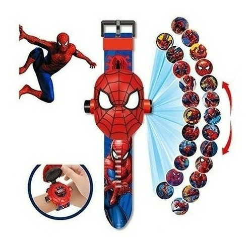 Reloj Spiderman Proyector Infantil 24 Imagenes