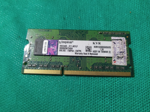 Memória Kingston Ddr3 10600 2g Para Notebook (Usado)
