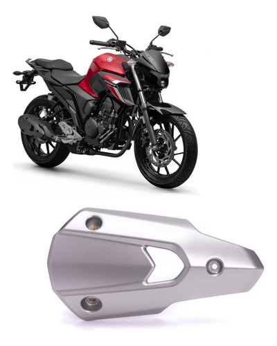 Protetor Escapamento Fazer Fz25 2018 Á 2022 Original Yamaha