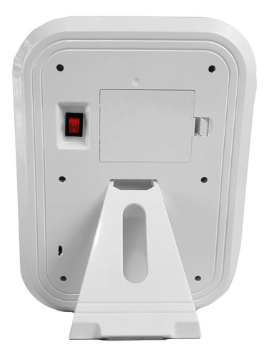 Espejo Rectangular Maquillaje Make Up Luz Led Usb Pilas Bz3 Marco Blanco Rj2417