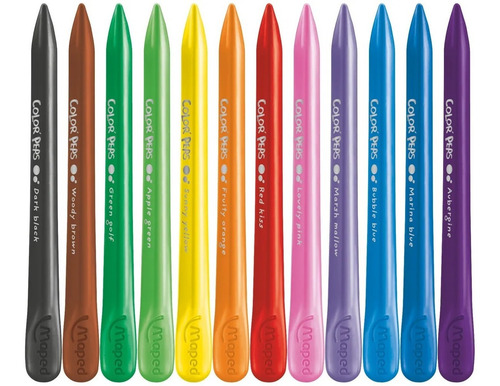 Pinturitas Plasticas X12 Colorpeps Maped 862011 Educando