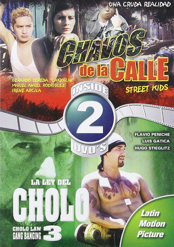 Chavos De La Calle / La Ley Cholo / 2 Dvd,s / Hugo Stiglitz