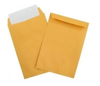 Sobres Manila Extra Oficio Color Naranja Paquete 250unidades