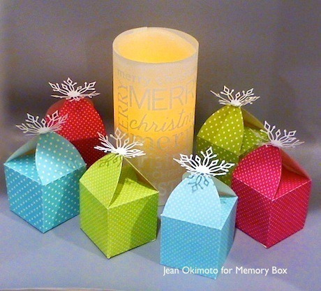 Memory Box Craftdies Snowflake Favor Box