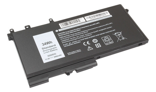 Bateria Compatible Con Dell 93ftf 11.4v Y 11.6v Litio A