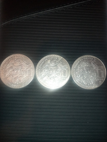 Monedas 50 Pesos Coyolxauhqui Templo Mayor Set Completo 