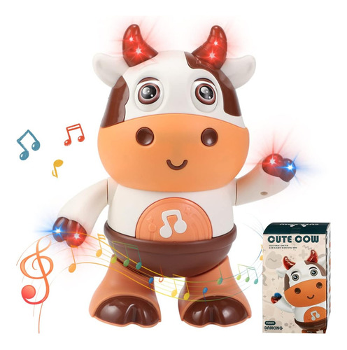Juguetes Musicales De Vaca Para Bebé Con Música Y Luces Led
