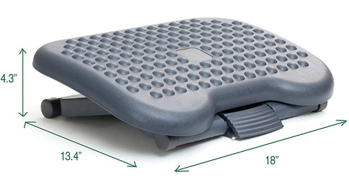 Imagen 2 de 4 de Mind Reader Ajustable Descansa Pies Reposapie Masaje 0-30°