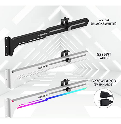 Tarjeta Gráfica Uphere G276wt Blanca, Soporte Para Gpu Brace