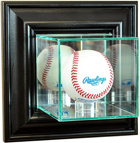 Mlb Montado En La Pared Béisbol Vidrio Display Case