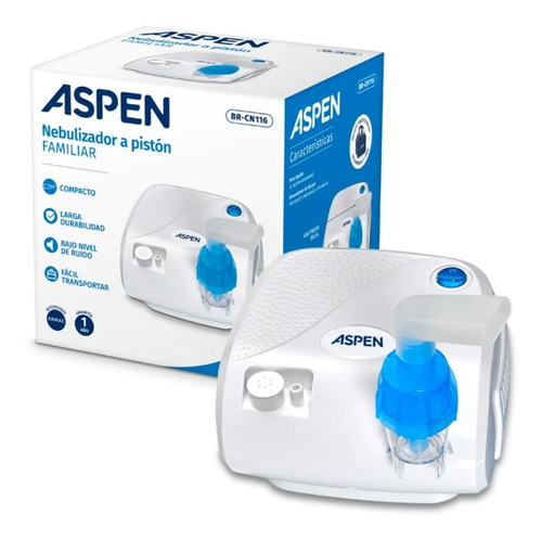 Imagen 5 de 10 de Nebulizador A Pistón Aspen Familiar Br-cn116 Blanco Premium