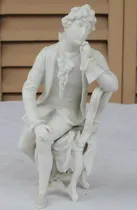 Comprar Monijor62-antiguo Coleccion Figura Biscuit Joven Sentado