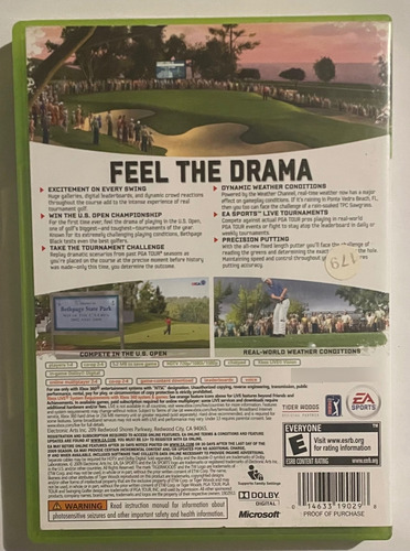 Lote De 6 Juegos Para Xbox 360 (tiger Woods, Destiny, Etc) (Usado)