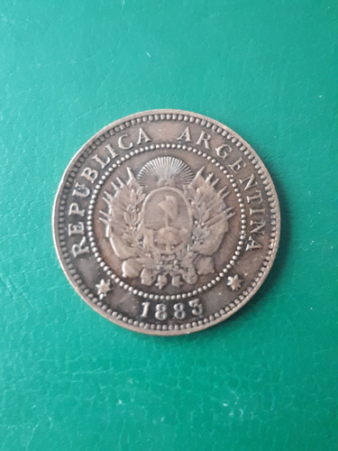 Argentina 1883 1 Centavos,estado  Muy Bueno