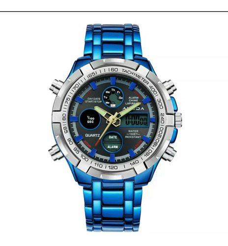 Relógio Dourado Amuda Masculino Original De Luxo Promoção