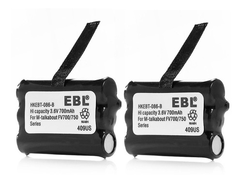 2pcs 3.6v 700mah Ni-mh Batería Para Motorola 2-way Radio Keb