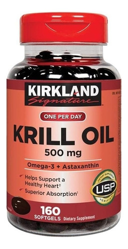 Aceite De Krill De 500 Mg De Cápsulas Blandas 160 Unidades