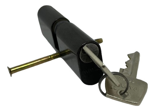 Cilindro Papaiz C200 Latão Fumê 8cm Com 2 Chaves