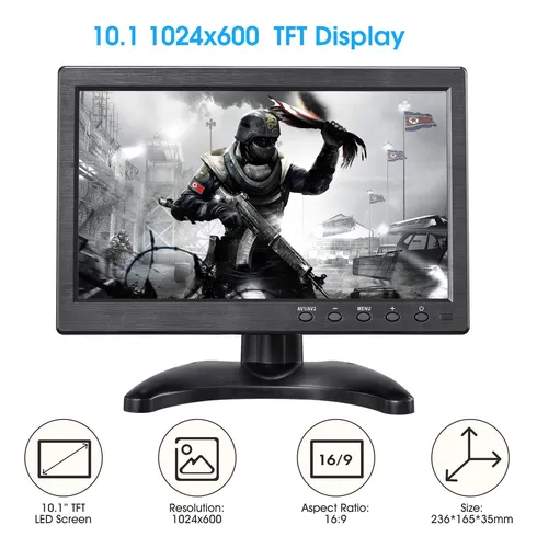 Kalesmart De 10.1 Pulgadas Small Computer Monitor Hd 1024x60