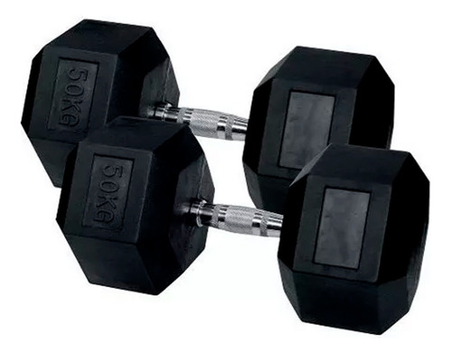 Mancuernas Hexagonales Pro 50 Kg X 2 = 100 Kg |